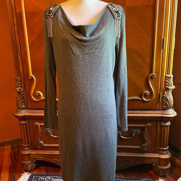 "a.n.a" Gray Sweater Dress - Picture 1 of 5
